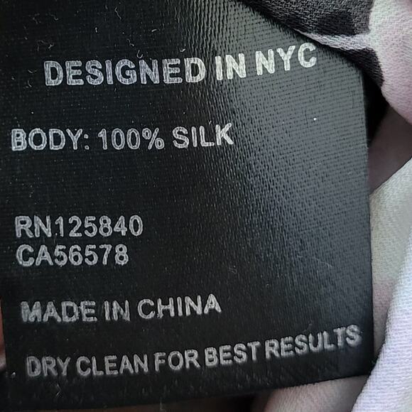 Intermix Libby Floral Silk Chiffon Lace Up Dress XS - Picture 7 of 7